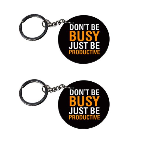 Crafty Worth | quotes keychains for boys | keychain for vespa bike Printed Wooden Keychains | Circle Shape Set of 2 keyrings 2×2 inch