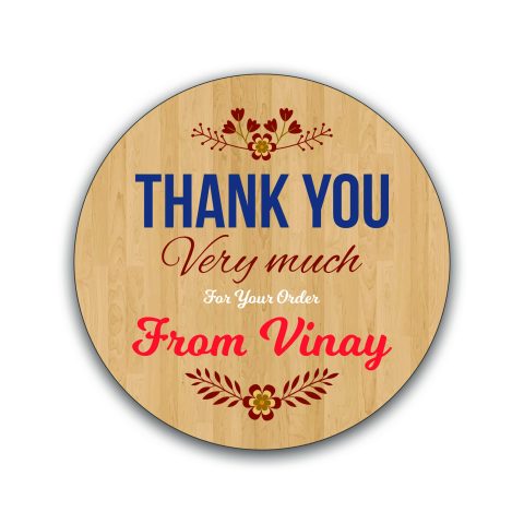 Crafty Worth Wooden| Thank You Cards Gift Tags Vintage Kraft Paper Hang Tags Wedding Party Favor, Birthday Party Customized for Birthday, Engagement, Anniversary and All Other Parties/Events Set of 12