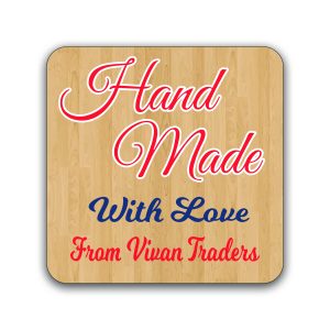Crafty Worth wooden Hand Made With Love tags set of 12