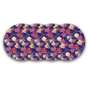Crafty Worth wooden table coasters set of 4