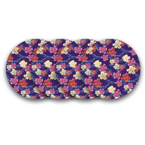 Crafty Worth | MDF Wood Coasters |Gift this Unique Designer Printed Coasters | coasters for table Handmade Wooden Coaster Set for Home Kitchen, Office Desk for girls, boys, kids | Set of 4 (3.7 IN x 3.7 IN