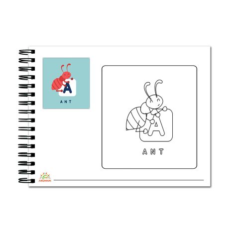 Crafty Worth | ABC Colouring Book colouring books for kids | A4 size - alternate view