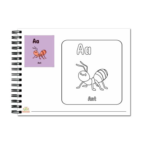 Crafty Worth | ABC Colouring Book colouring book for kids | A4 size - alternate view