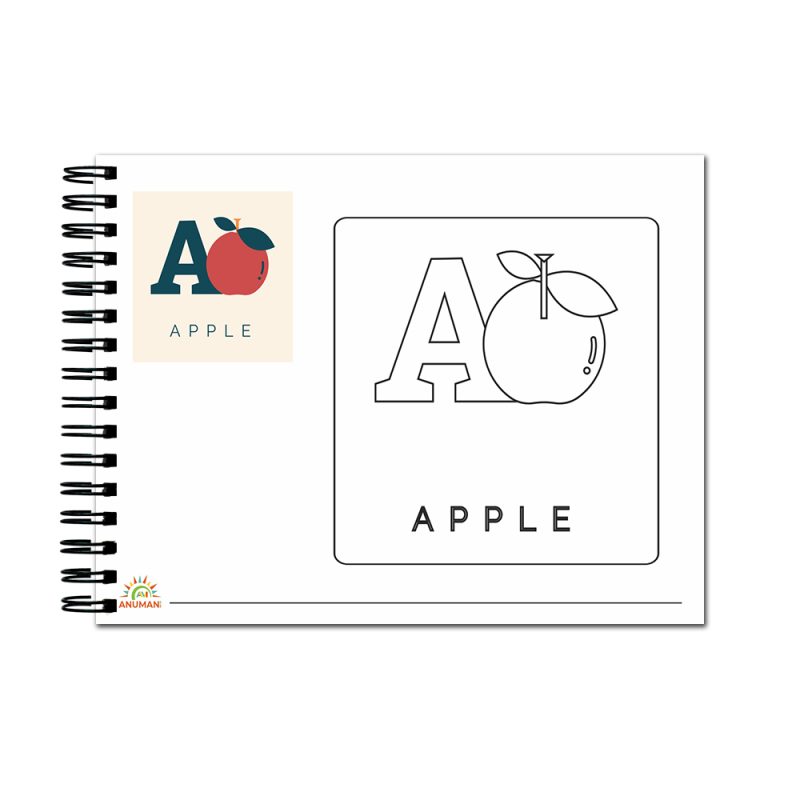 Alphabet Learning A4 Coloring Book