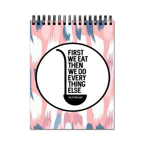Crafty Worth Sketch Book First we eat sketch book for sketching Thick Sheets A4 Size,100 Sheets/200 Pages