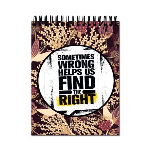 Crafty Worth kids A4 sketch book with Something Wrong quirky cover