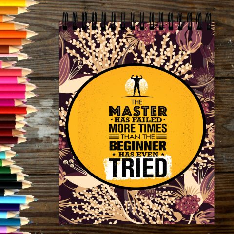 Crafty Worth Sketch Book The master has failed sketch book for sketching Thick Sheets A4 Size,100 Sheets/200 Pages - alternate view