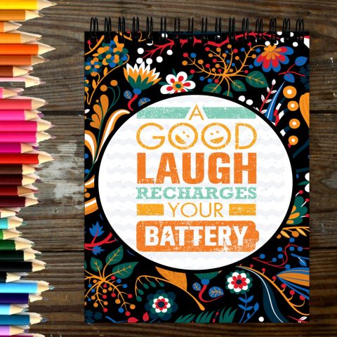 Crafty Worth Sketch Book good laugh recharges sketch book for artists a4 Thick Sheets A4 Size,100 Sheets/200 Pages - alternate view