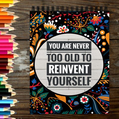 Crafty Worth Sketch Book you are never too old sketch book for sketching Thick Sheets A4 Size,100 Sheets/200 Pages - alternate view