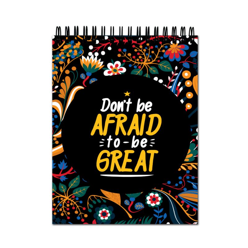 Crafty Worth Sketch Book Don’t be afraid to be great sketch book for kids Thick Sheets A4 Size,100 Sheets/200 Pages