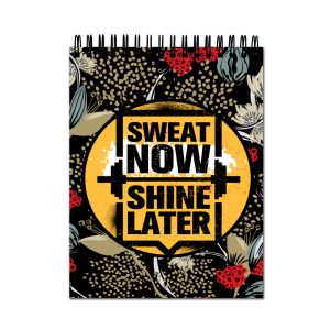 Crafty Worth artist A4 sketch book with Sweat Now motivational cover