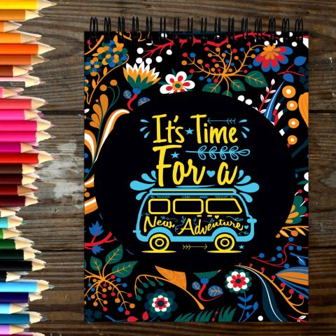 Crafty Worth Sketch Book its time for a sketch book for kids Thick Sheets A4 Size,100 Sheets/200 Pages - alternate view