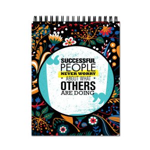 Crafty Worth artist A4 sketch book with Successful People motivational cover