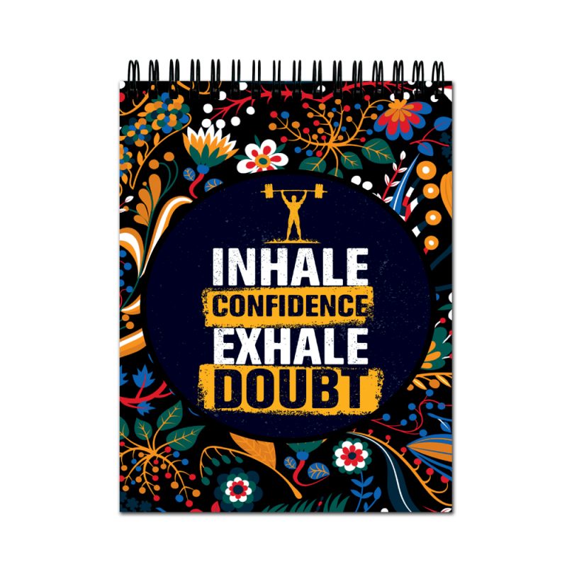 Crafty Worth Sketch Book inhale confidence sketch book A4 Thick Sheets A4 Size,100 Sheets/200 Pages