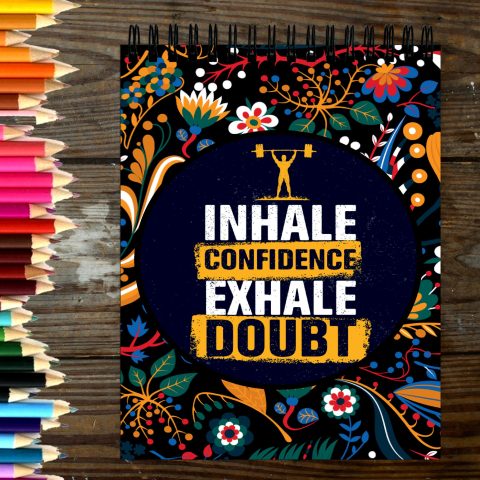 Crafty Worth Sketch Book inhale confidence sketch book A4 Thick Sheets A4 Size,100 Sheets/200 Pages - alternate view