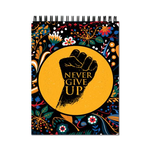 Crafty Worth Sketch Book never giv up sketch book for artists a4 Thick Sheets A4 Size,100 Sheets/200 Pages