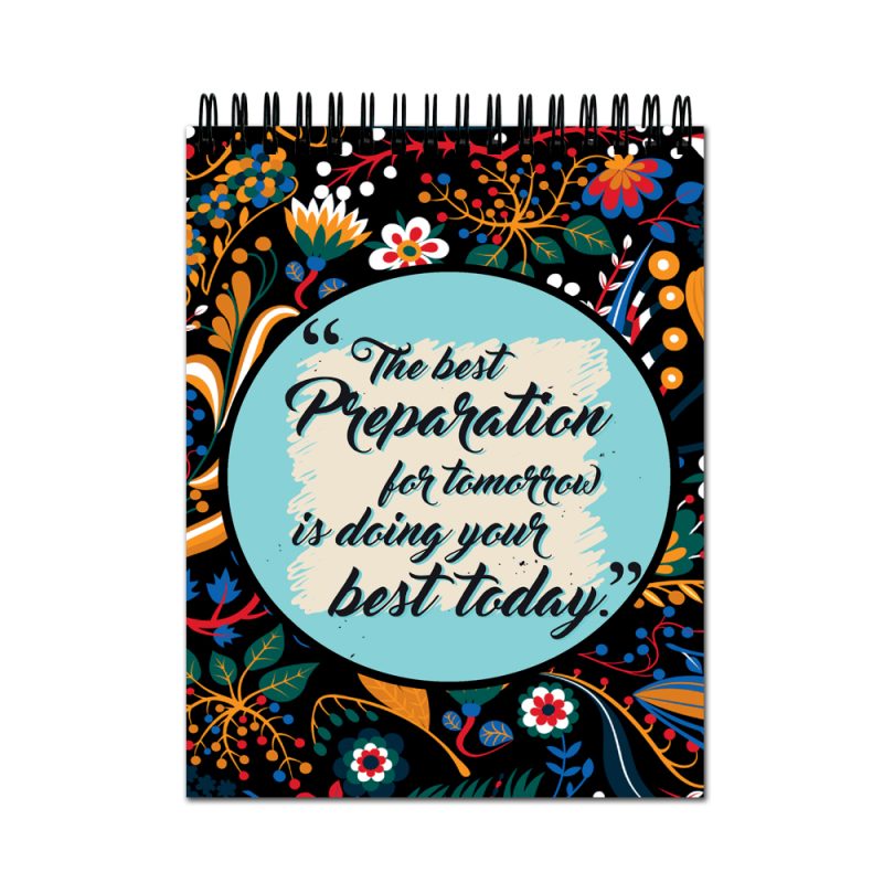 Floral Quote A4 Wire Bound Sketchbook