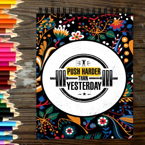 Crafty Worth Sketch Book push harder than sketch book A4 Thick Sheets A4 Size,100 Sheets/200 Pages - alternate view
