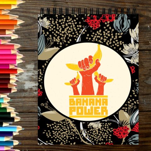 Crafty Worth Sketch Book banana power sketch book for kids Thick Sheets A4 Size,100 Sheets/200 Pages - alternate view