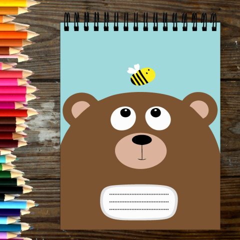 Crafty Worth Sketch Book mouse sketch book for kids Thick Sheets A4 Size,100 Sheets/200 Pages - alternate view