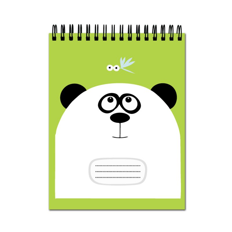 Cute Panda Spiral Sketch Book