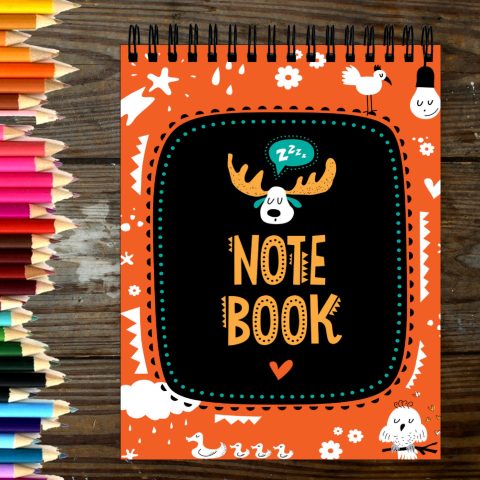 Crafty Worth Sketch Book note book black and red sketch book for sketching Thick Sheets A4 Size,100 Sheets/200 Pages - alternate view