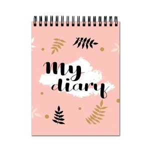 Crafty Worth artist A4 sketch book with My Diary cover design
