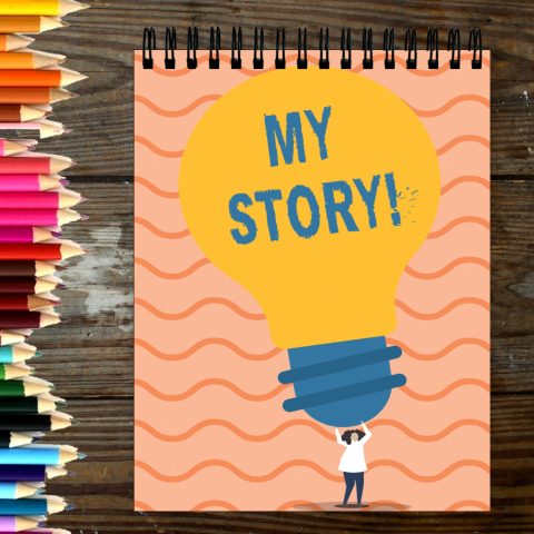 Crafty Worth Sketch Book My story sketch book A4 Thick Sheets A4 Size,100 Sheets/200 Pages - alternate view