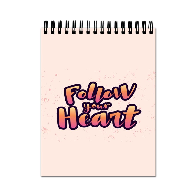 Crafty Worth Sketch Book follow your heart sketch book A4 Thick Sheets A4 Size,100 Sheets/200 Pages