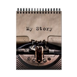 Crafty Worth kids A4 sketch book with My Story typewriter cover