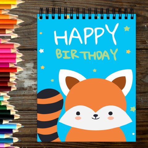 Crafty Worth Sketch Book Happy birthday sketch book A4 Thick Sheets A4 Size,100 Sheets/200 Pages - alternate view