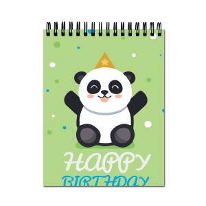 Crafty Worth kids A4 sketch book with Happy Birthday cover design