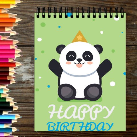 Crafty Worth Sketch Book Happy birthday sketch book for kids Thick Sheets A4 Size,100 Sheets/200 Pages - alternate view