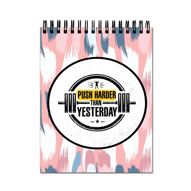 Push Harder Motivational A4 Sketchbook