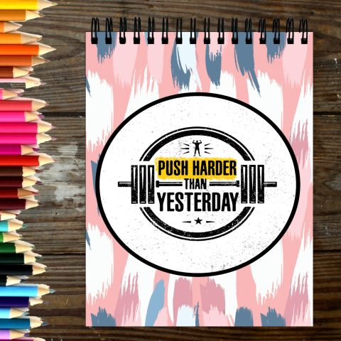Crafty Worth Sketch Book push harder than sketch book for artists a4 Thick Sheets A4 Size,100 Sheets/200 Pages - alternate view