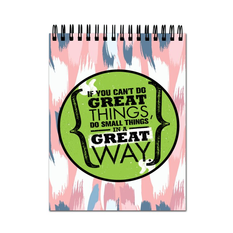 Inspirational Quote Spiral Bound Sketch Book