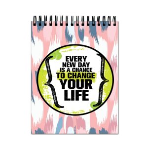 Crafty Worth kids A4 sketch book with Every New Day cover design
