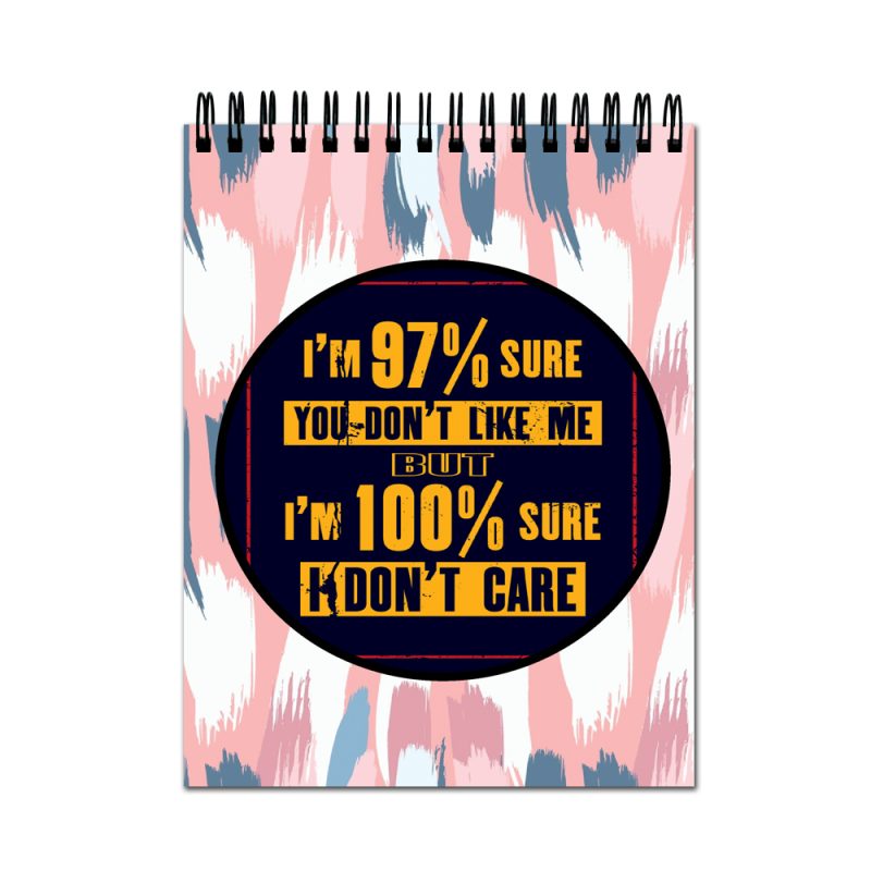 Funny 97% Sure A4 Sketchbook