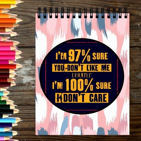 Crafty Worth Sketch Book I’m 97% sure sketch book for artists a4 Thick Sheets A4 Size,100 Sheets/200 Pages - alternate view