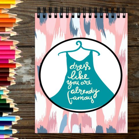 Crafty Worth Sketch Book dress like you are sketch book for artists a4 Thick Sheets A4 Size,100 Sheets/200 Pages - alternate view