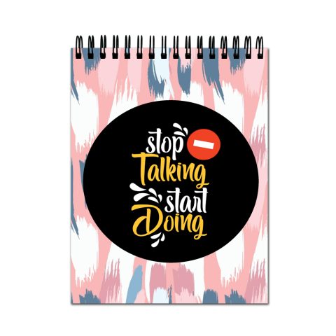 Crafty Worth Sketch Book stop talking start doing sketch book for kids Thick Sheets A4 Size,100 Sheets/200 Pages