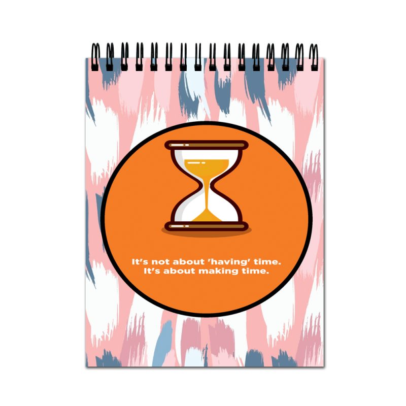 Hourglass Motivational A4 Sketchbook