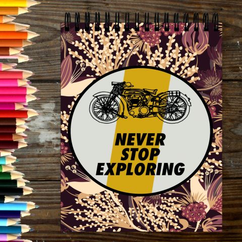 Crafty Worth Sketch Book never stop exploring sketch book for sketching Thick Sheets A4 Size,100 Sheets/200 Pages - alternate view