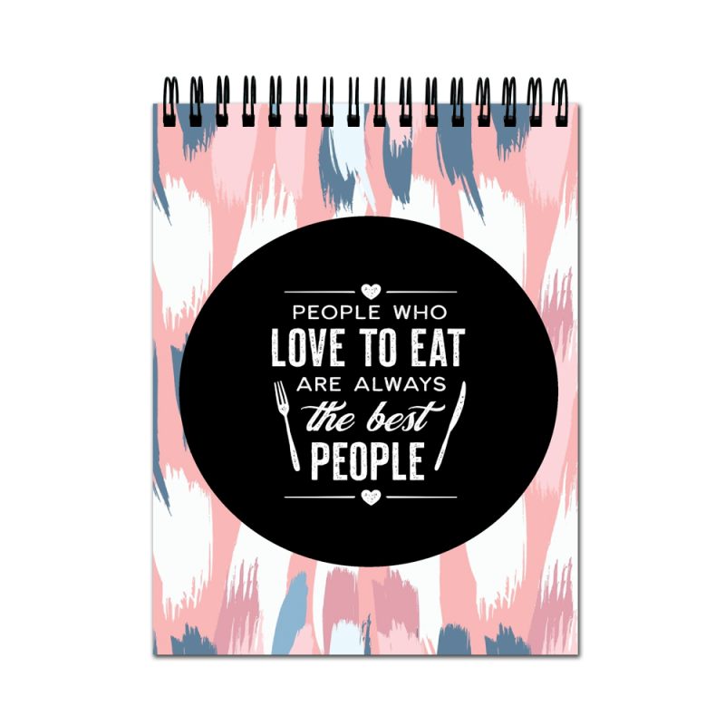Foodie Quote Spiral A4 Sketchbook