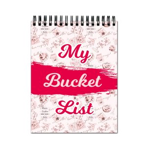 Crafty Worth artist A4 sketch book with My Bucket List cover design