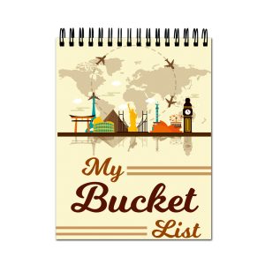 Crafty Worth A4 sketch book with My Bucket List sketching cover