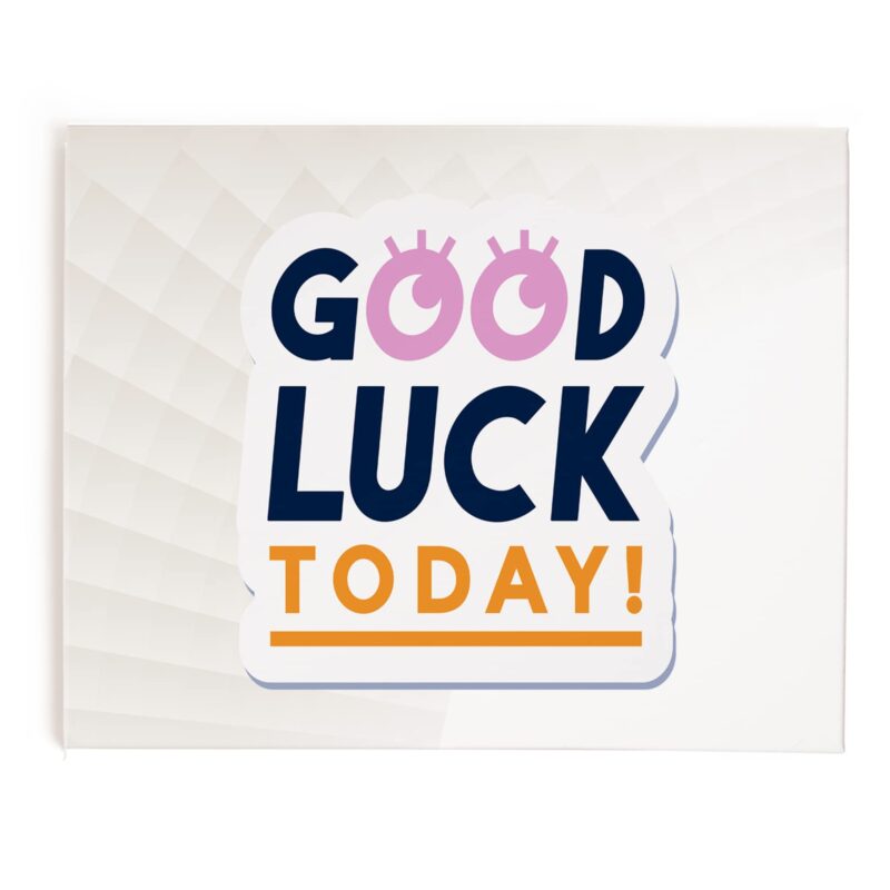 Good Luck Black Fabric Bulletin Board