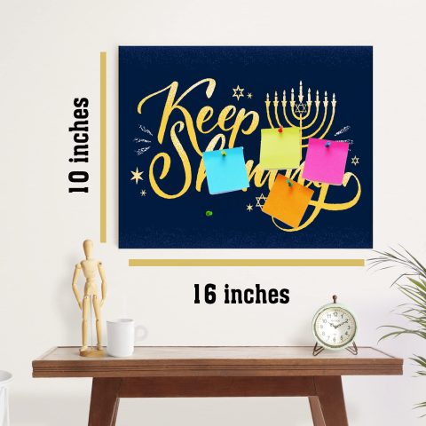 Crafty Worth | Keep Shining Bulletin Board Notice Pin Board | Vision Soft Board Combo with Thumb Push Pins | Pin-up Board/Soft Board/Bulletin Board/ Pin Board Customized | 10×16 inches - alternate view
