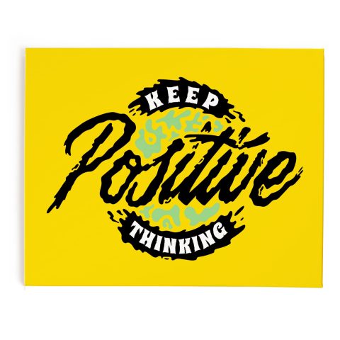 Crafty Worth | Keep Positive Premium Material Notice Pin-up Board/Pin-up Board/Soft Board/Bulletin Board/Pin-up Display Board for Office, Home & School Pin Board Customized | 10×16 inches