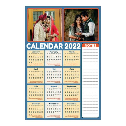 Custom Photo Wall Planner Calendar